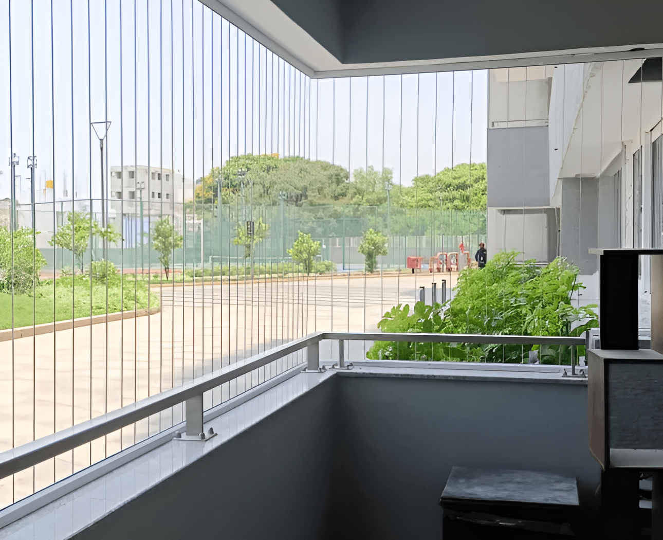 Invisible Grill for Balcony